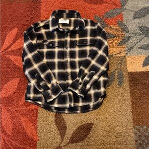 Old Navy Black and White Checkered Shirt